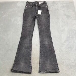 LNDN Jeans Antique Black Mid  Rise Flare Jeans Size 27 New with tags